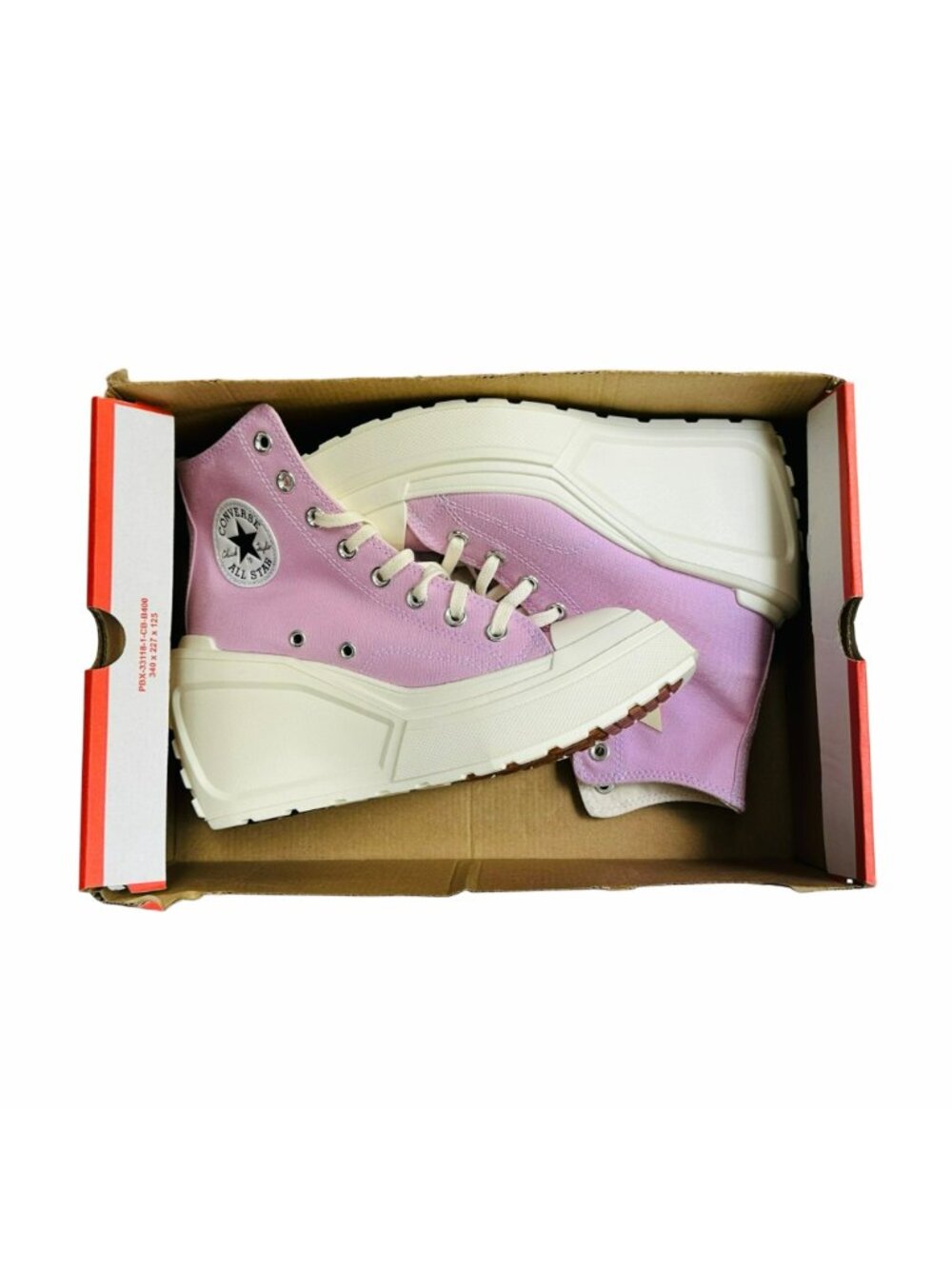 ❤️Converse Chuck 70 De Luxe Wedge Hi Sz 8.5 Womens Shoes Purple Sneakers A07584C - Picture 7 of 12